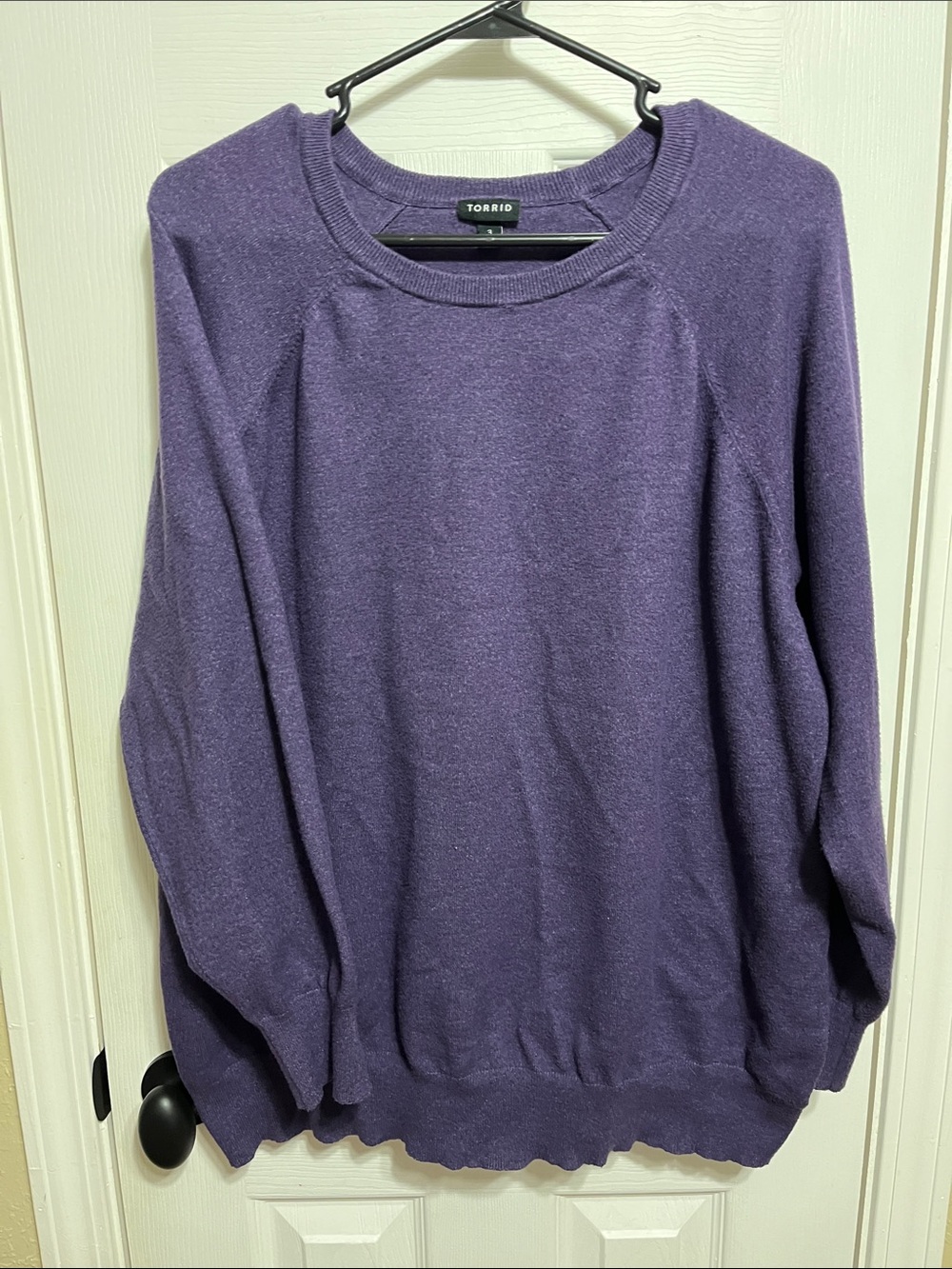 torrid Men's Crewneck Sweater in Deep Plum